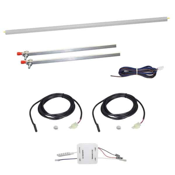 Tablarbeleuchtungs-Set Tablar, für 1 Tablar, 2 Türen, bis 512 mm